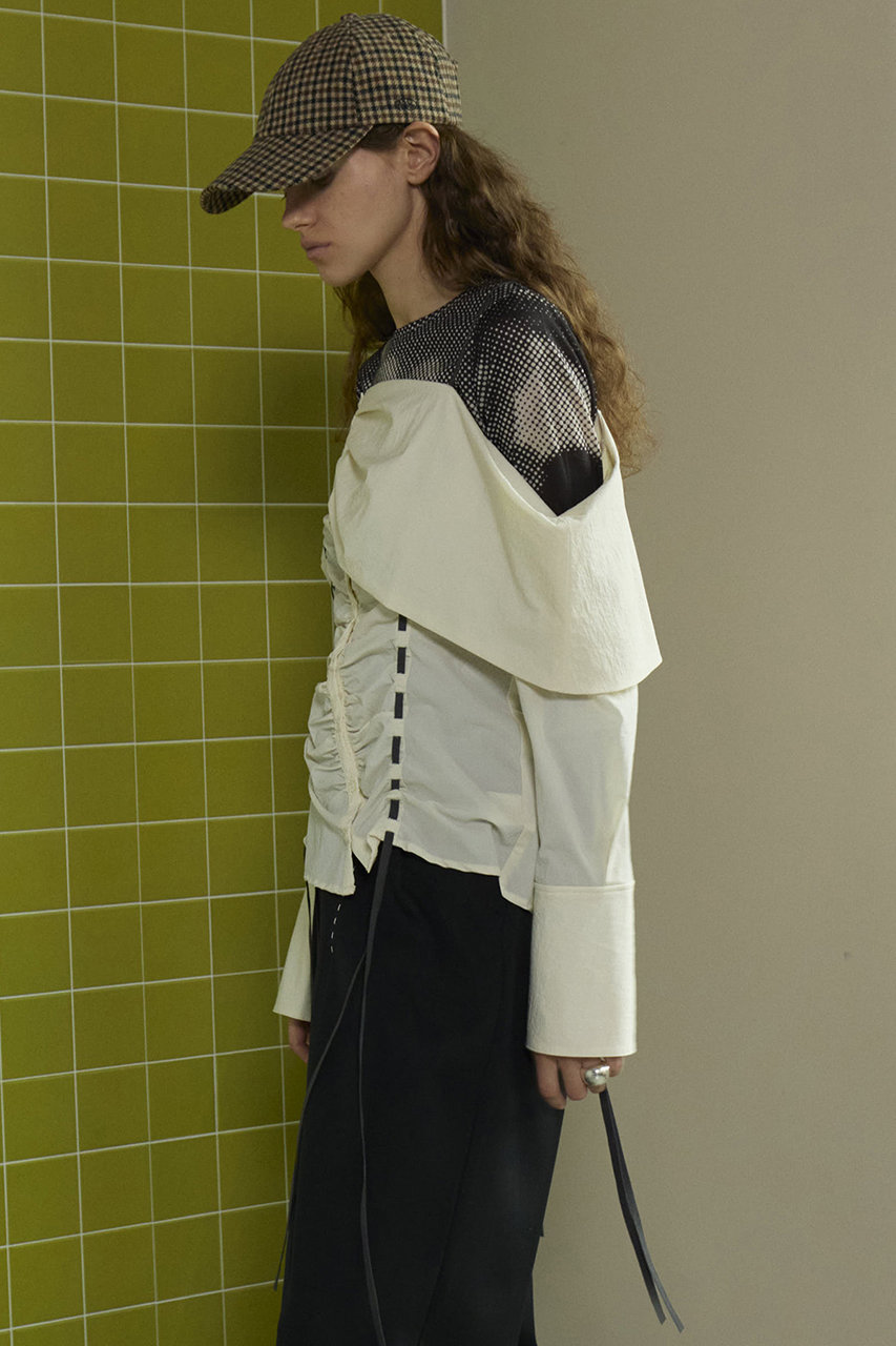 メゾンスペシャル MAISON SPECIAL 今季Ribbon Blouse MAISON SPECIAL ブラウス シャツ Ribbon Bolero Blouse/リボン