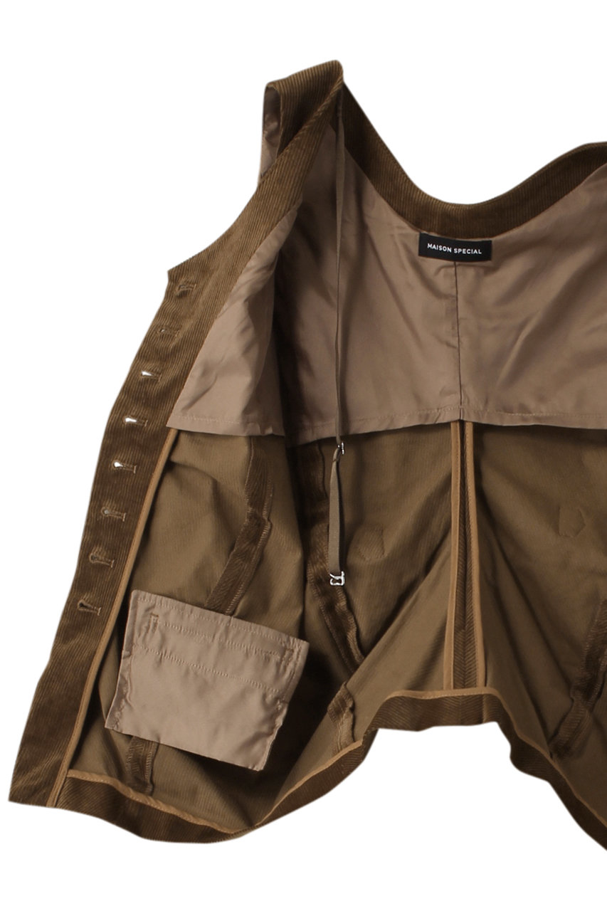 MAISON SPECIAL(メゾンスペシャル)｜Corduroy Asymmetry Vest