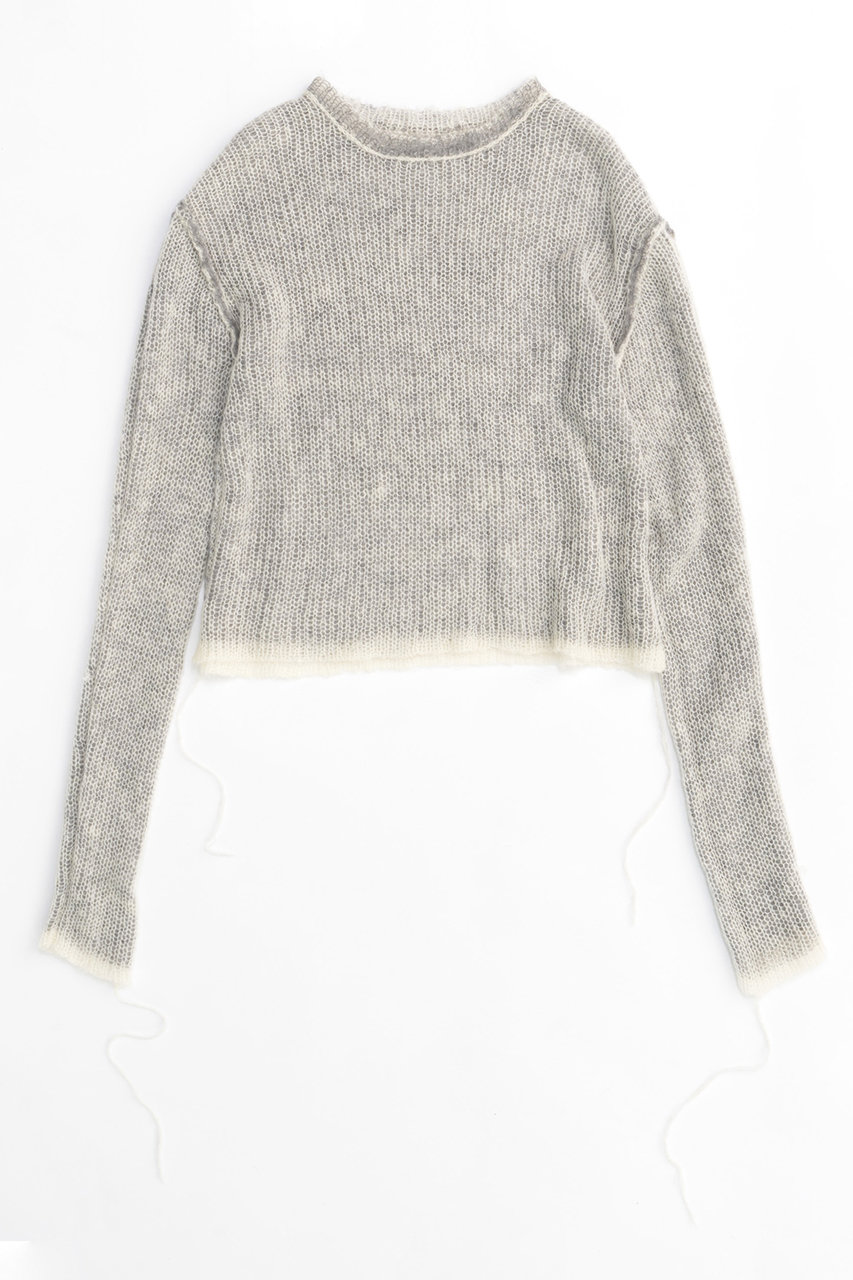 MAISON SPECIAL(メゾンスペシャル)｜Reversible Mohair Knit Pullover/リバーシブルモヘアニットプルオーバー/GRY(グレー)  の通販｜ELLESHOP・(エル・ショップ)