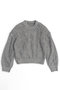 Tulle Layered Low Gauge Reversible Knit Pullover/チュールレイヤーローゲージリバーシブルプルオーバーニット メゾンスペシャル/MAISON SPECIAL