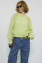 Tulle Layered Low Gauge Reversible Knit Pullover/チュールレイヤーローゲージリバーシブルプルオーバーニット メゾンスペシャル/MAISON SPECIAL