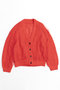 Tulle Layered Low Gauge Reversible Knit Cardigan/チュールレイヤーローゲージリバーシブルニットカーディガン メゾンスペシャル/MAISON SPECIAL RED(レッド)