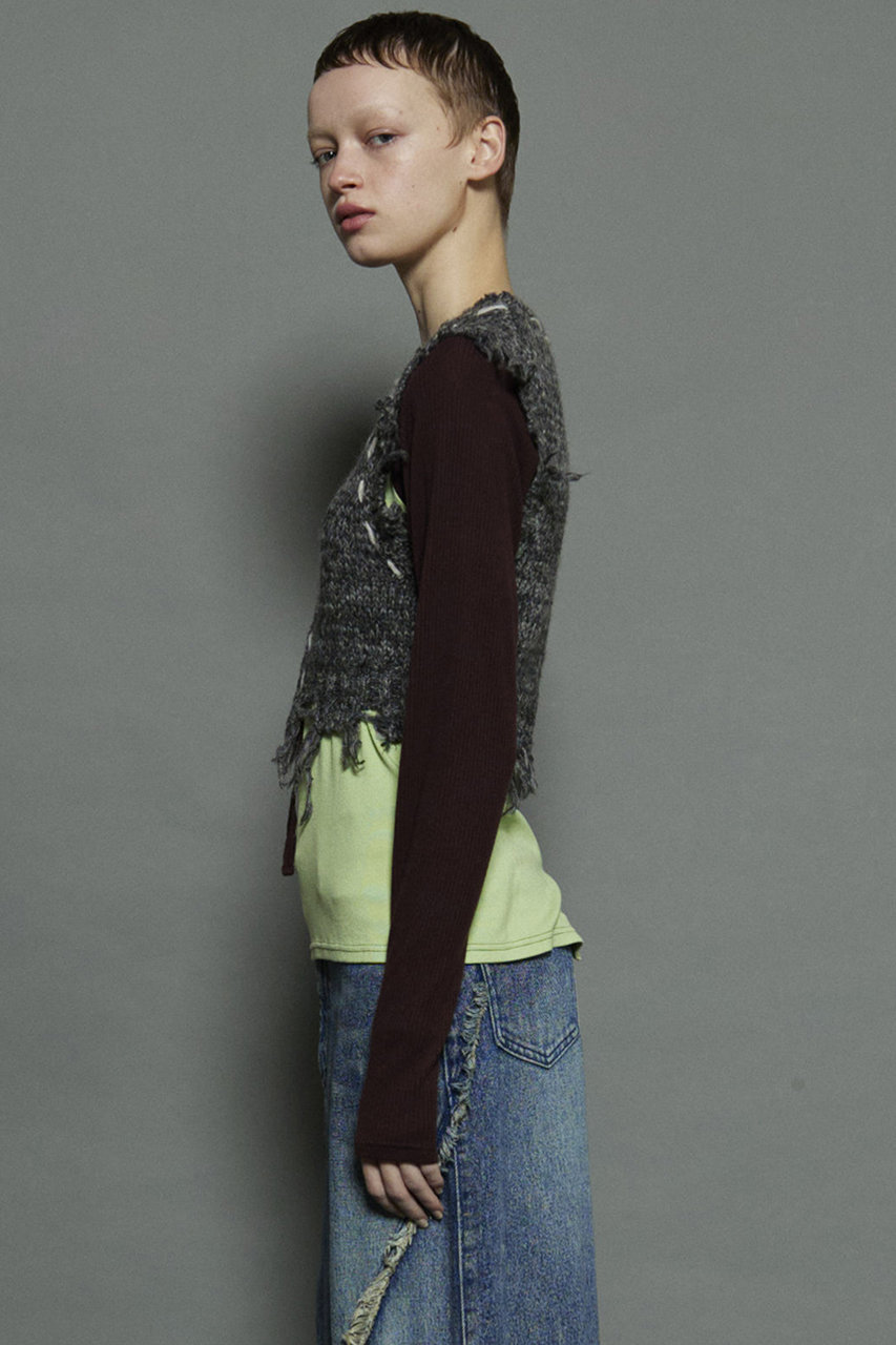 MAISON SPECIAL(メゾンスペシャル)｜Distressed Effect Fringe