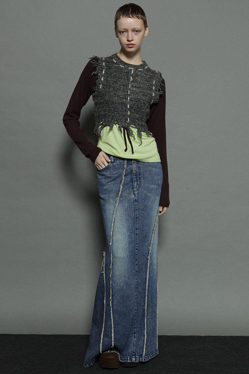 メゾンスペシャルMAISON SPECIALフリンジベスト
