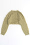 【予約販売】Shaggy Short Length Knitwear/シャギーショートニット メゾンスペシャル/MAISON SPECIAL LIME(ライム)