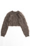 【予約販売】Shaggy Short Length Knitwear/シャギーショートニット メゾンスペシャル/MAISON SPECIAL BRN(ブラウン)