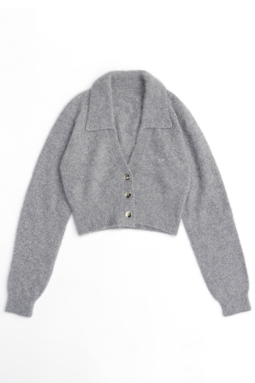 メゾンスペシャル/MAISON SPECIALの【予約販売】Fox Cashmere Knit Cardigan/フォックスカシミヤニットカーディガン(GRY(グレー)/21242365208)