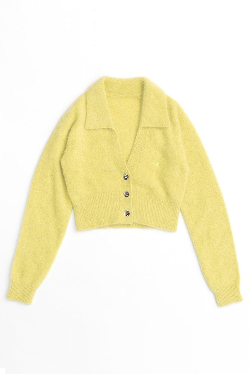 メゾンスペシャル/MAISON SPECIALの【予約販売】Fox Cashmere Knit Cardigan/フォックスカシミヤニットカーディガン(YEL(イエロー)/21242365208)