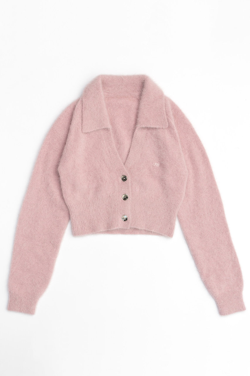 メゾンスペシャル/MAISON SPECIALのFox Cashmere Knit Cardigan/フォックスカシミヤニットカーディガン(PNK(ピンク)/21242365208)