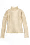 【予約販売】Shirring Stripe Sheer Knitwear/シャーリングストライプシアーニット メゾンスペシャル/MAISON SPECIAL BGE(ベージュ)