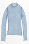 【予約販売】Shirring Stripe Sheer Knitwear/シャーリングストライプシアーニット メゾンスペシャル/MAISON SPECIAL