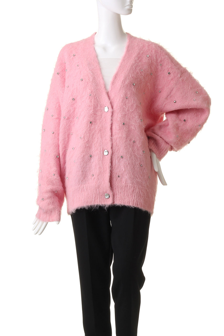 MAISON SPECIAL(メゾンスペシャル)｜Sparkling Bijou Knit Cardigan/キラキラビジューカーディガン/GRY(グレー)  の通販｜ELLESHOP・(エル・ショップ)