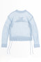 Bright Logo Sheer Knitwear/ブライトロゴシアーニット メゾンスペシャル/MAISON SPECIAL BLU(ブルー)