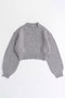 Wool Short Length Knitwear/ウールショートニット メゾンスペシャル/MAISON SPECIAL GRY(グレー)