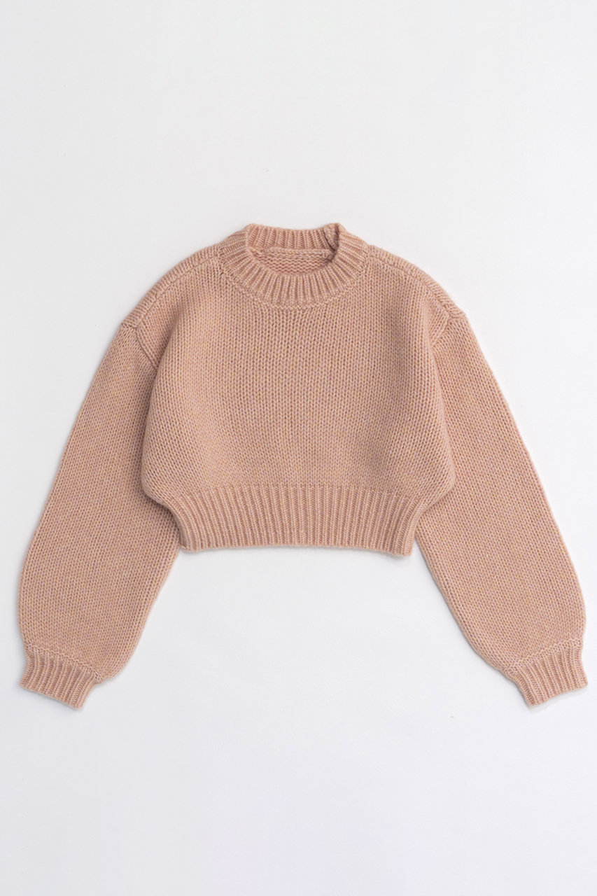 メゾンスペシャル/MAISON SPECIALのWool Short Length Knitwear/ウールショートニット(PNK(ピンク)/21242365304)