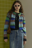 MAISON SPECIAL マルチボーダーショートニットトップス MAISON SPECIAL（メゾンスペシャル）の「Multi Border Short