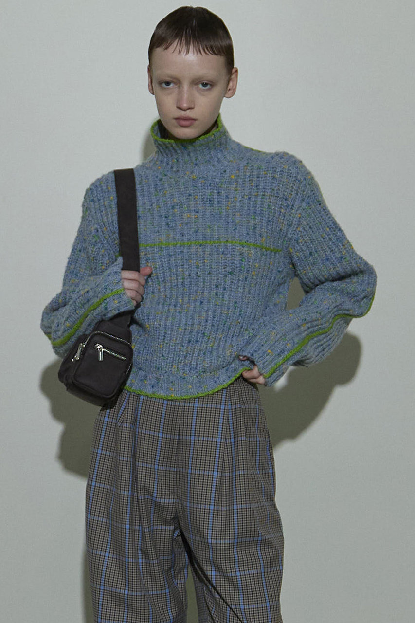 ニット セーター Nep Yarn Linking Knit Tops/ネップリンキングニットトップス「MAISON SPECIAL/メゾンスペシャル Nep Yarn Linking Knit Tops/ネップリンキングニットトップス