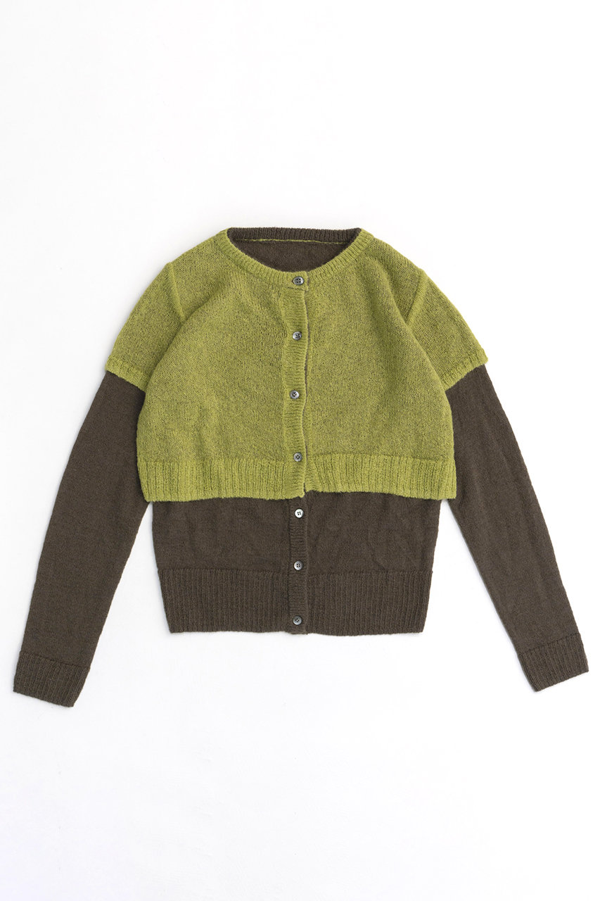 メゾンスペシャル/MAISON SPECIALのReversible Knit Cardigan/リバーシブルニットカーディガン(KHK(カーキ)/21242365803)