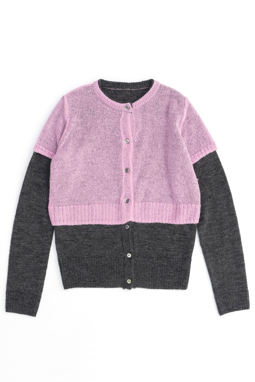 メゾンスペシャル/MAISON SPECIALのReversible Knit Cardigan/リバーシブルニットカーディガン(PNK(ピンク)/21242365803)