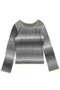 With Muffler Gradient Knit Tops/マフラー付キグラデーションニットトップス メゾンスペシャル/MAISON SPECIAL