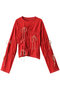 Shirring Many Ribbons Tops/シャーリングメニーリボントップス メゾンスペシャル/MAISON SPECIAL RED(レッド)