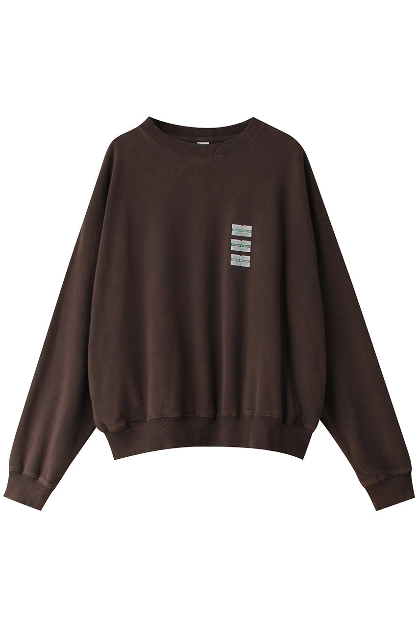 メゾンスペシャル/MAISON SPECIALのDISCUS Collaboration Crew Neck Sweatshirt/DISCUSコラボクルーネックスウェット(C.GRY(チャコールグレー)/21242415302)