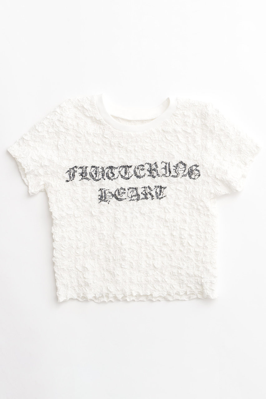 MAISON SPECIAL Shirring Printed T-shirt/シャーリングプリントTシャツ (WHT(ホワイト), FREE) メゾンスペシャル ELLE SHOP MAISON SPECIAL Shirring Printed T-shirt/シャーリングプリントTシャツ (WHT(ホワイト), FREE) メゾンスペシャル ELLE SHOP