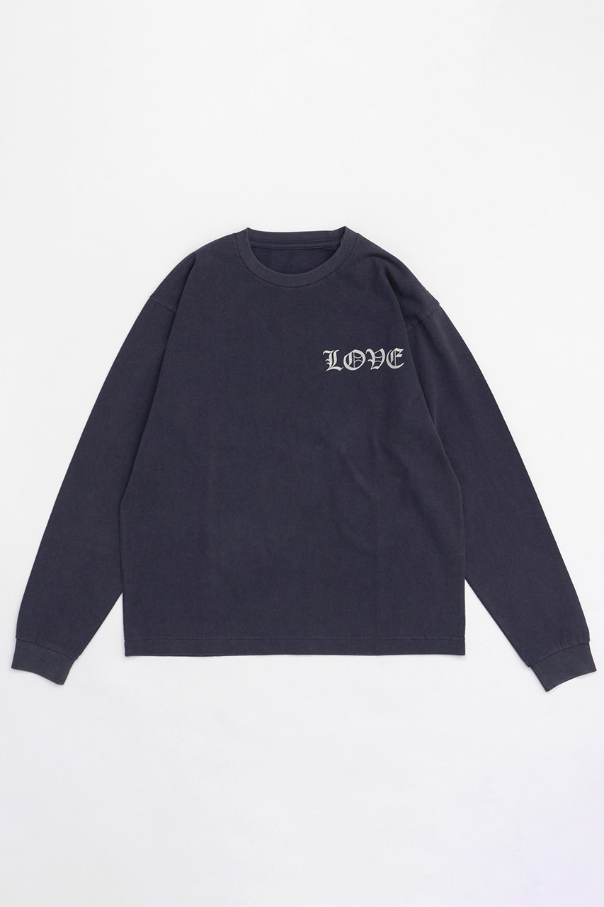 メゾンスペシャル/MAISON SPECIALのLOVE Long Sleeve T-shirt/LOVEロングスリーブTEE(NVY(ネイビー)/21242415315)