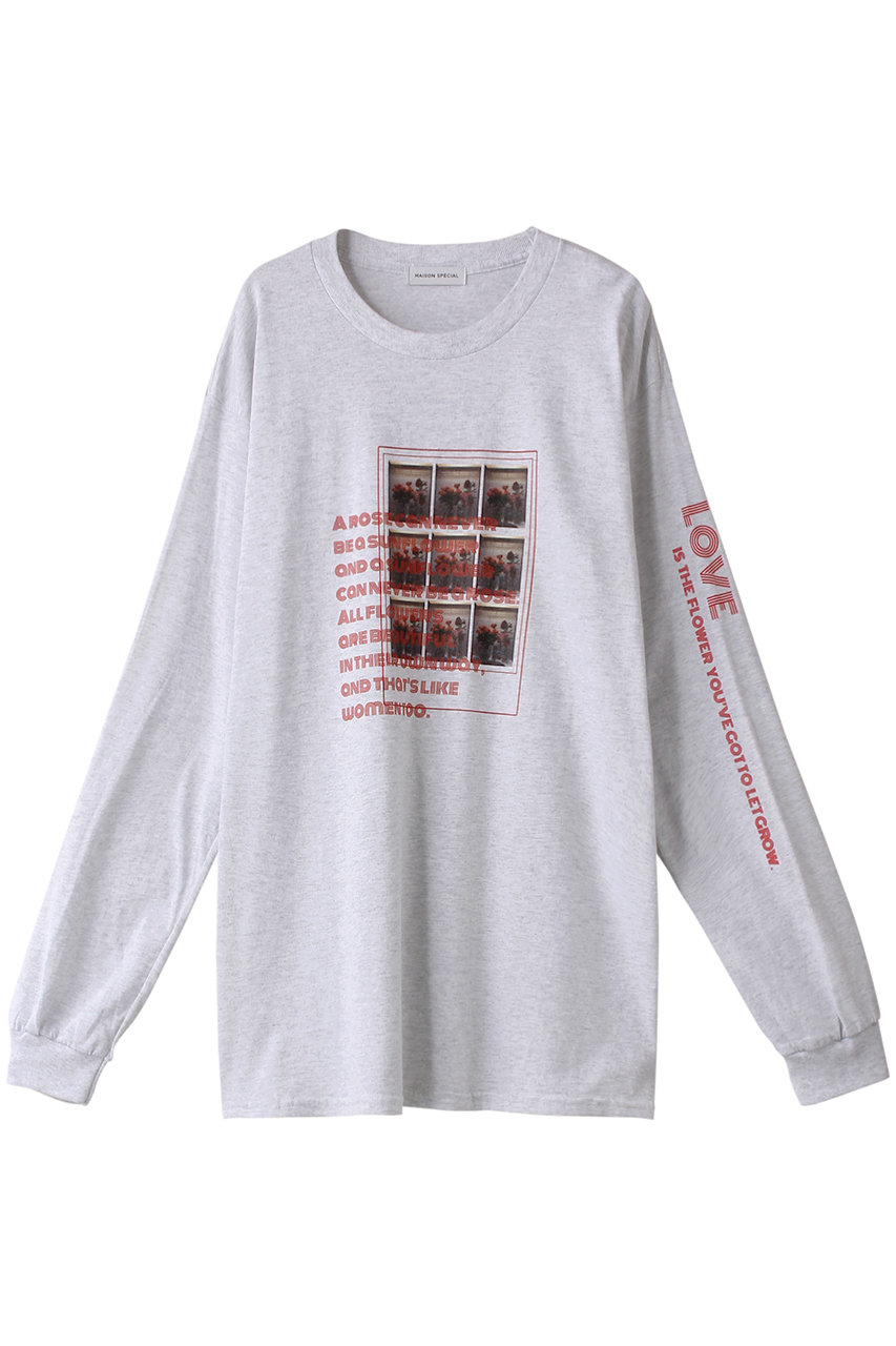 メゾンスペシャル/MAISON SPECIALの【予約販売】KITCHENFLOWER Long Sleeve T-shirt/KITCHENFLOWERロンTEE(GRY(グレー)/21242415317)