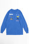【予約販売】Sponsor Logo Print Long Sleeve T-shirt/スポンサーロゴロンTEE メゾンスペシャル/MAISON SPECIAL BLU(ブルー)