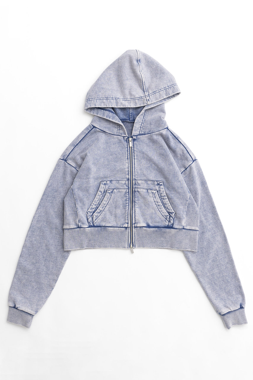 メゾンスペシャル/MAISON SPECIALの【予約販売】Double Pocket Short Hoodie/ダブルポケットショートフーディ(BLU(ブルー)/21242415320)