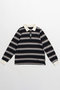 【予約販売】Multi Border Polo Shirt/マルチボーダーポロシャツ メゾンスペシャル/MAISON SPECIAL BLK(ブラック)