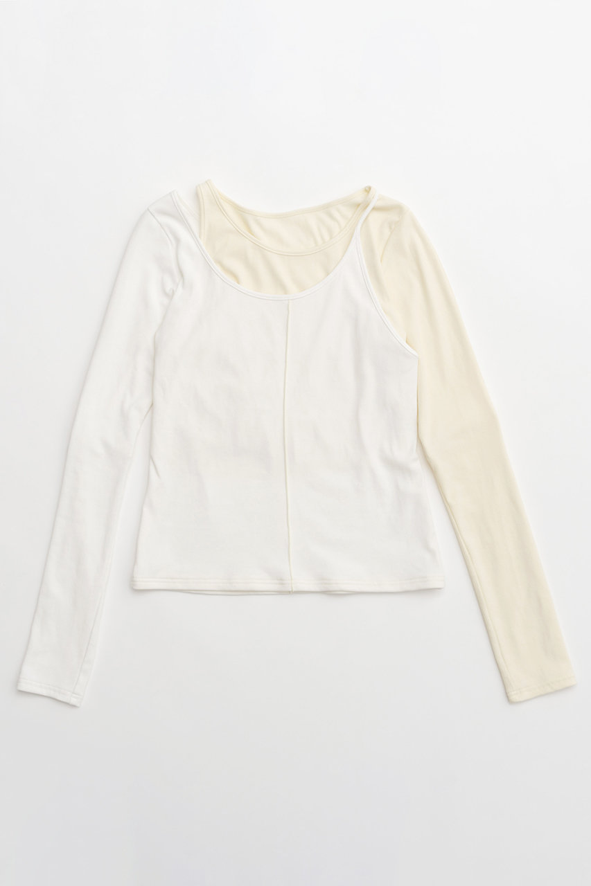 メゾンスペシャル/MAISON SPECIALのRandom Cut Tops/ランダムカットトップス(WHT(ホワイト)/21242415702)