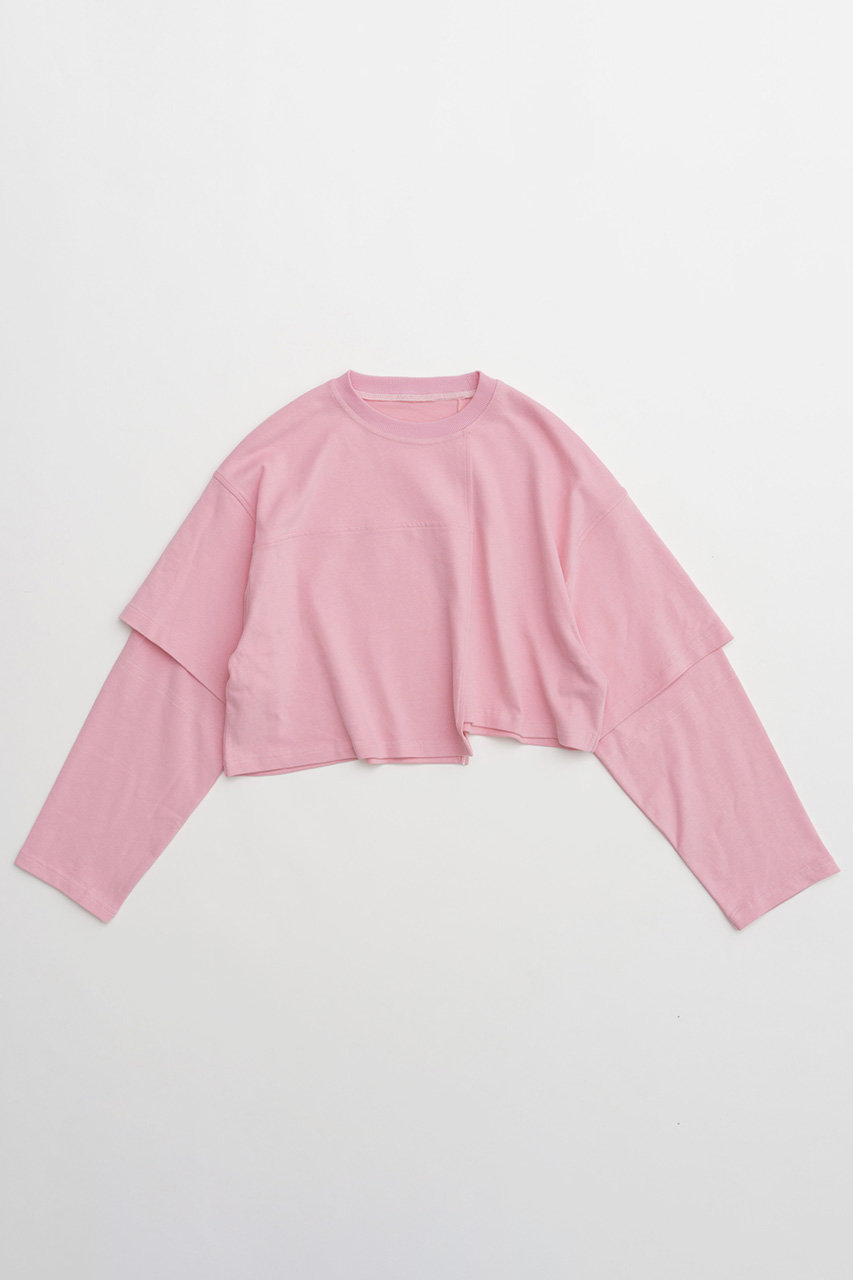 メゾンスペシャル/MAISON SPECIALの【予約販売】Block Stitch Tops/ブロックステッチトップス(PNK(ピンク)/21242415705)