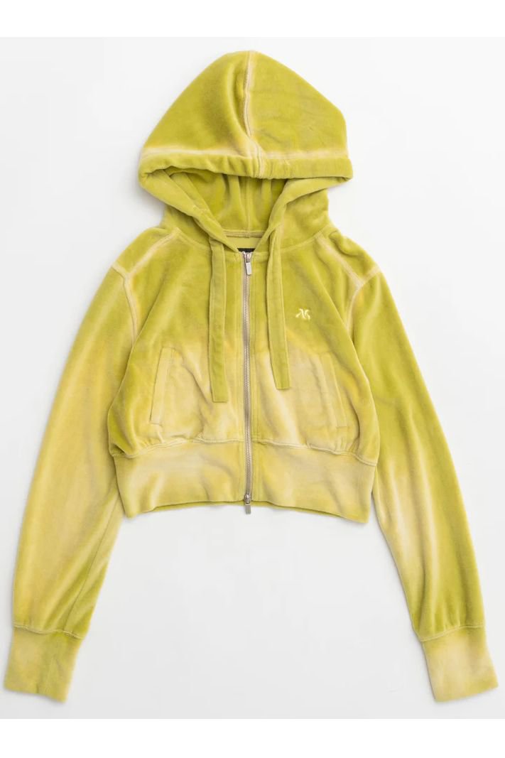 メゾンスペシャル/MAISON SPECIALの【予約販売】Blast Velor Short Length Hoodie/ブラストベロアショートフーディ(LIME(ライム)/21242415706)