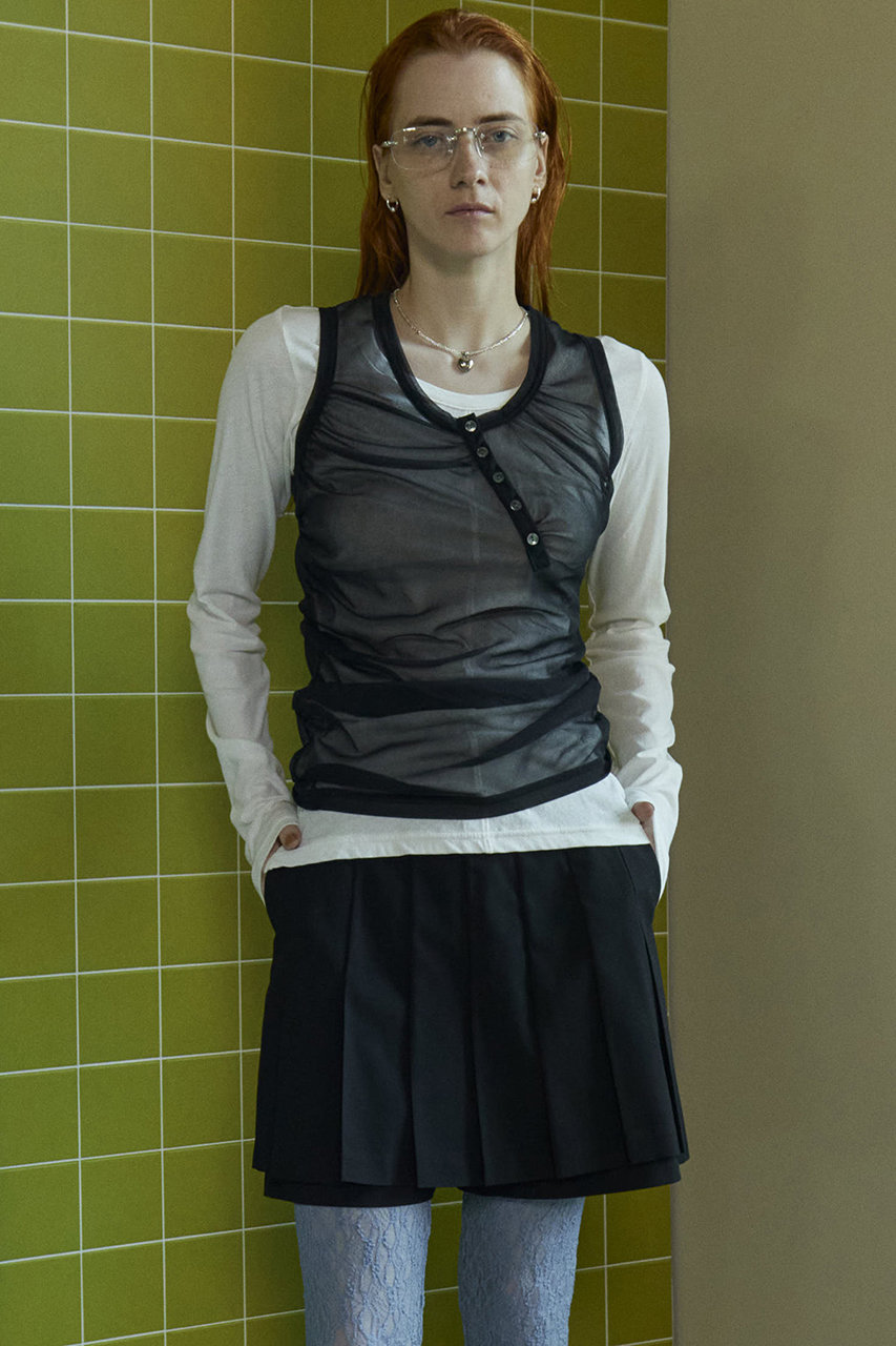 MAISON SPECIAL(メゾンスペシャル)｜Henry Neck Tank Top