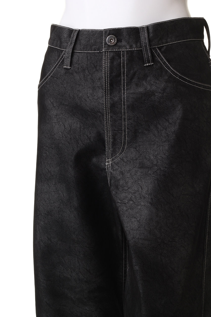 MAISON SPECIAL(メゾンスペシャル)｜faux Leather Wide Straight Pants