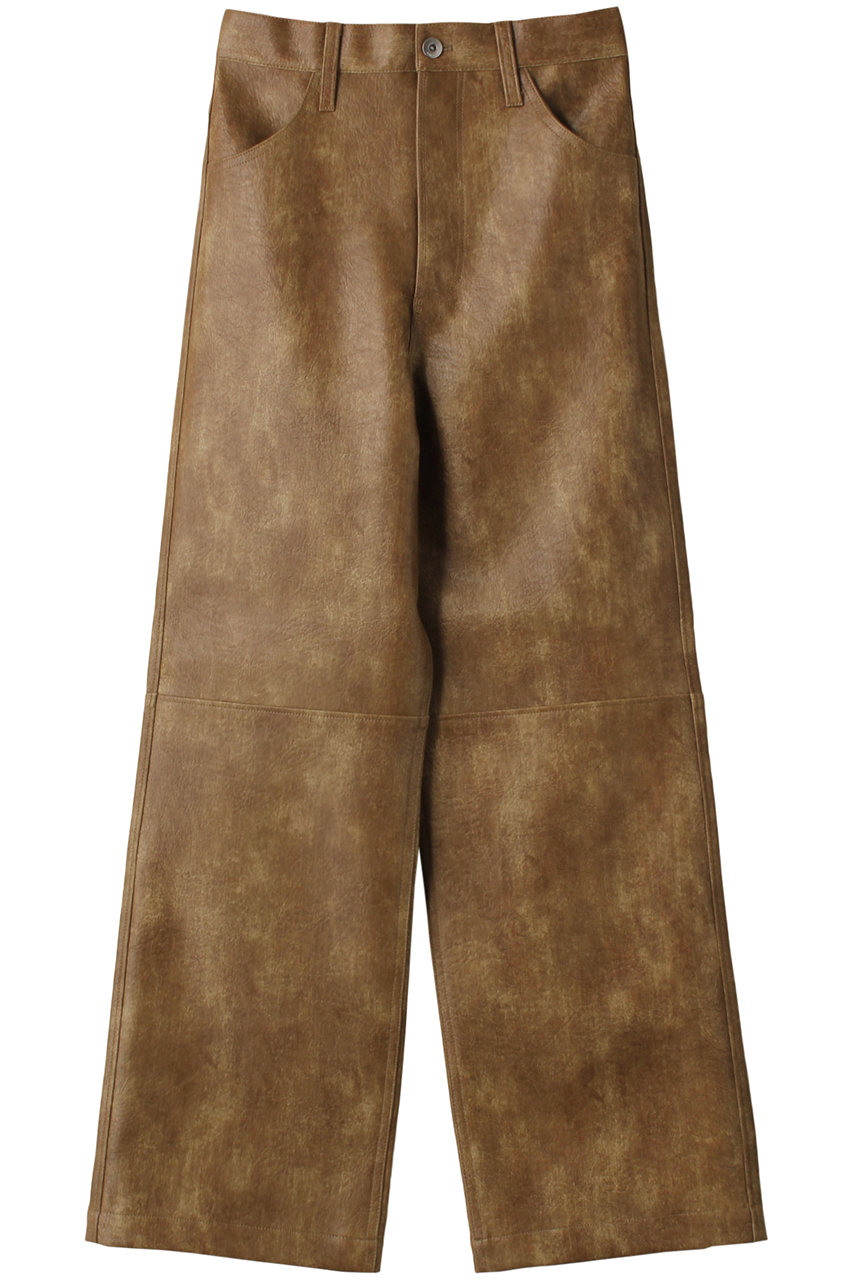 MAISON SPECIAL Vegan Leather Wide Straight Pants/ヴィーガンレザーワイドストレートパンツ (BGE(ベージュ), 38) メゾンスペシャル ELLE SHOP MAISON SPECIAL Vegan Leather Wide Straight Pants/ヴィーガンレザーワイドストレートパンツ (BGE(ベージュ), 38) メゾンスペシャル ELLE SHOP