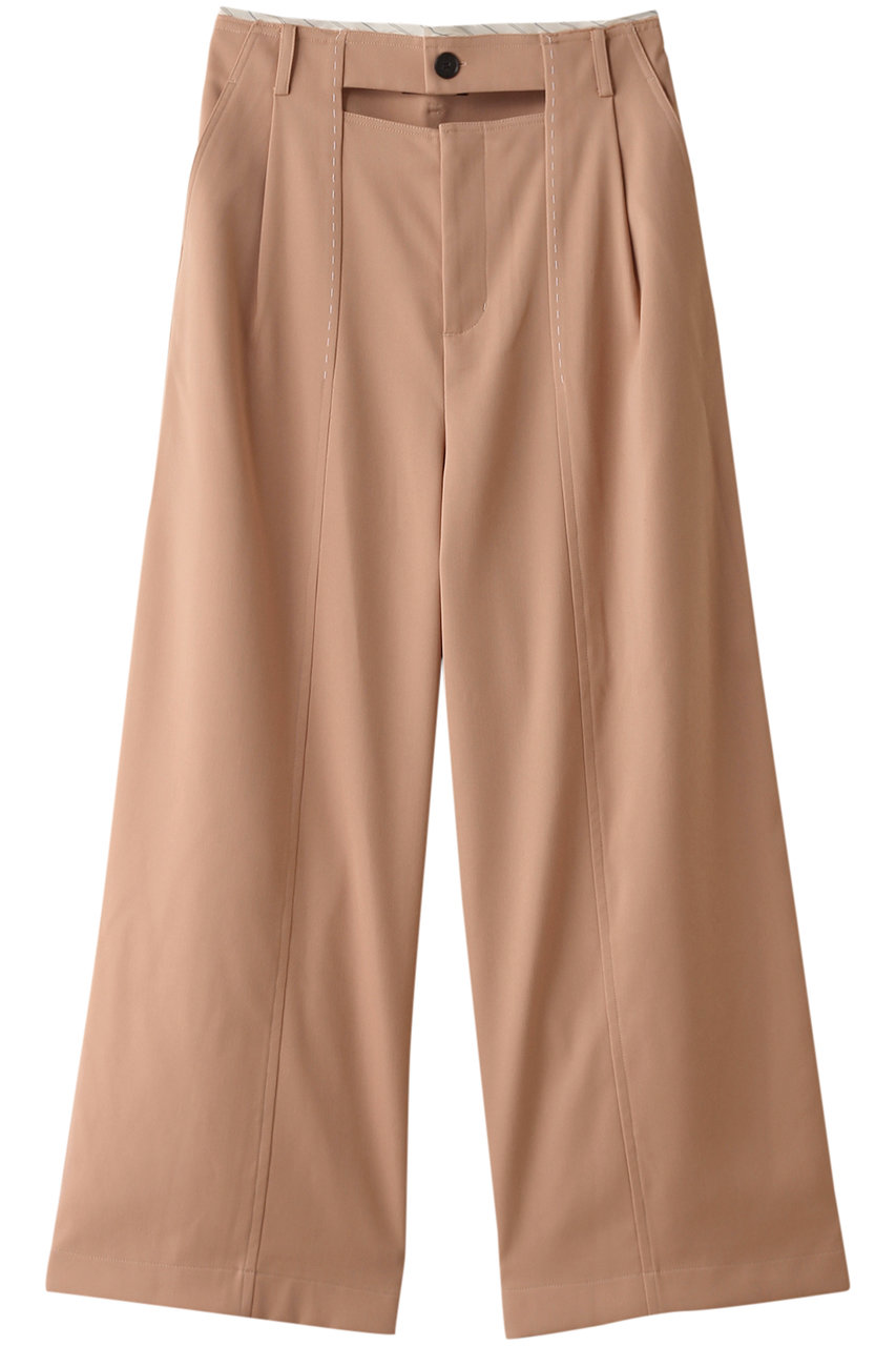 メゾンスペシャル/MAISON SPECIALのFront Cut Stitch Wide Pants/フロントカットステッチワイドパンツ(PNK(ピンク)/21242465203)