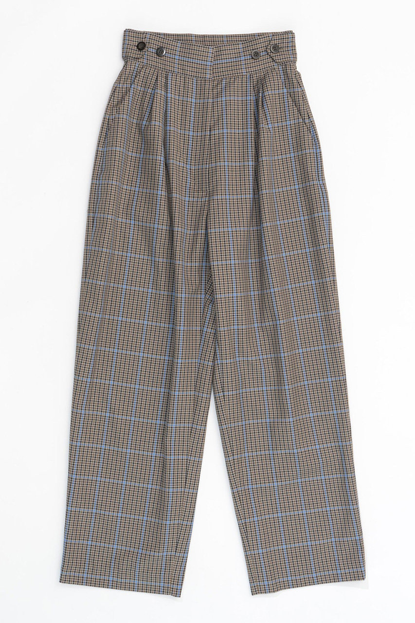 メゾンスペシャル/MAISON SPECIALの2way Waist Checkered Pants/2WAYウエストチェックパンツ(BGE(ベージュ)/21242465301)