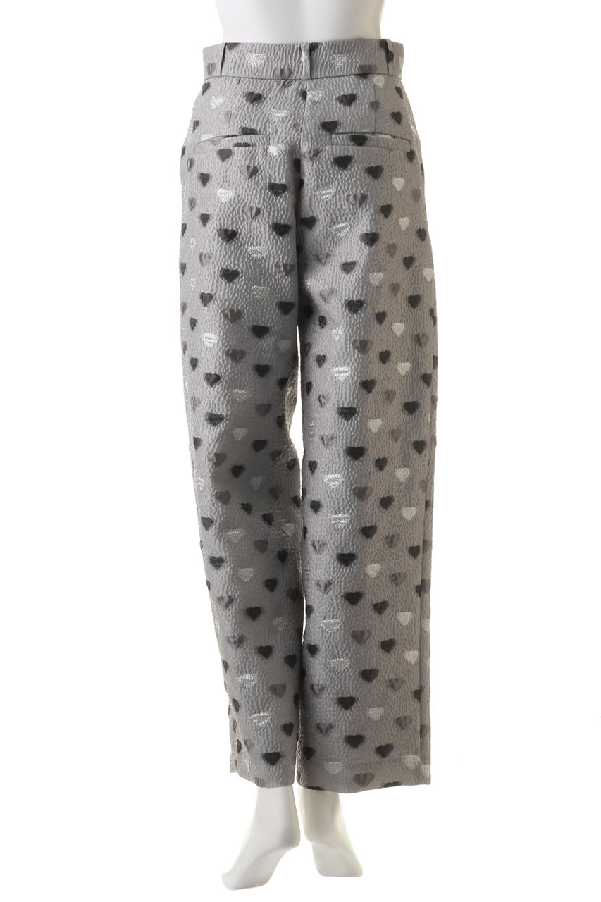 【MAISON SPECIAL ハート ジャガード ワイドパンツ】 MAISON SPECIAL パンツ Heart Jacquard Pants/ハートジャガード