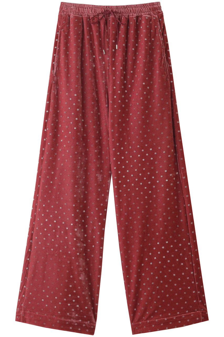 メゾンスペシャル/MAISON SPECIALのGlitter Dots Velor Pants/キラキラドットベロアパンツ(PNK(ピンク)/21242465303)