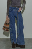 Double Waist Twisted Denim/ダブルウエストツイストデニム