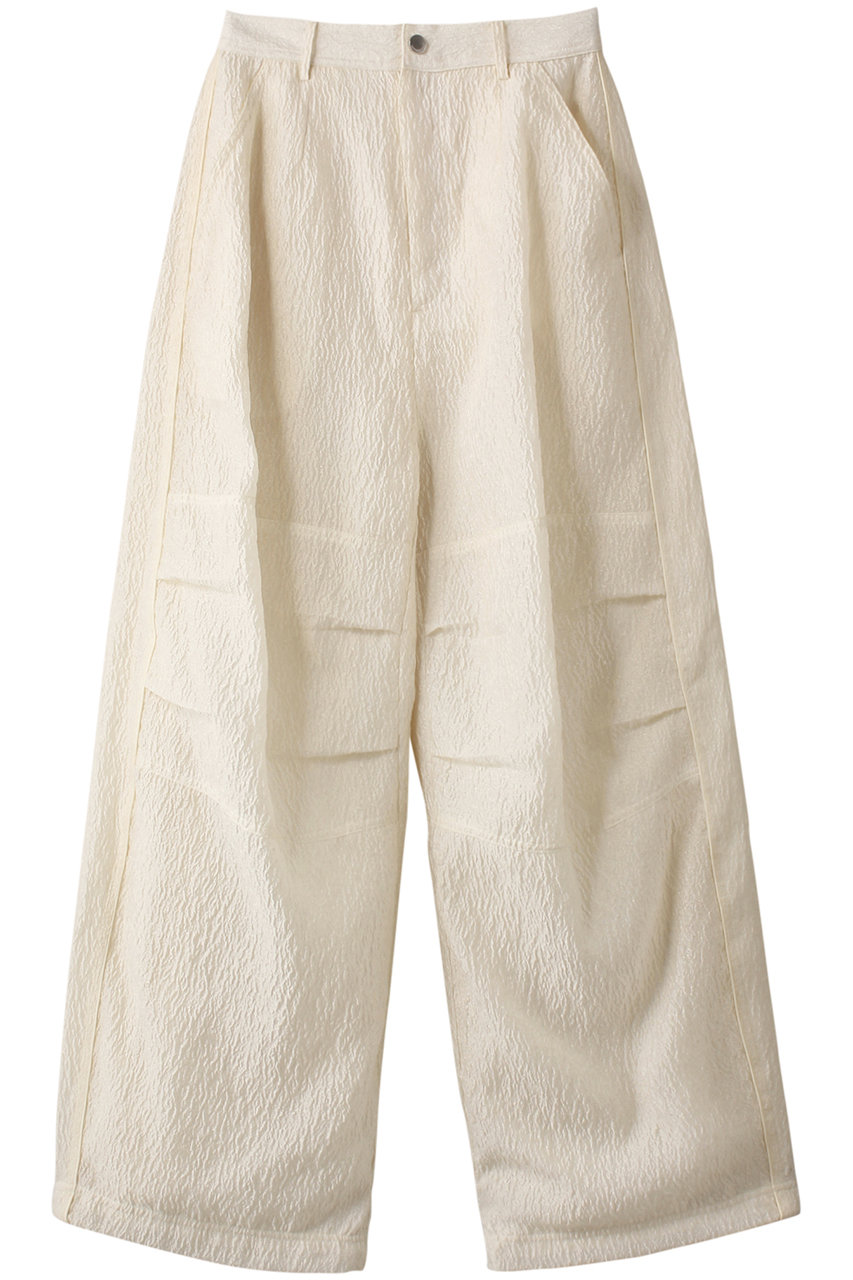 メゾンスペシャル/MAISON SPECIALのJacquard Volume Snow Pants/ジャガードボリューミースノーパンツ(WHT(ホワイト)/21242465305)