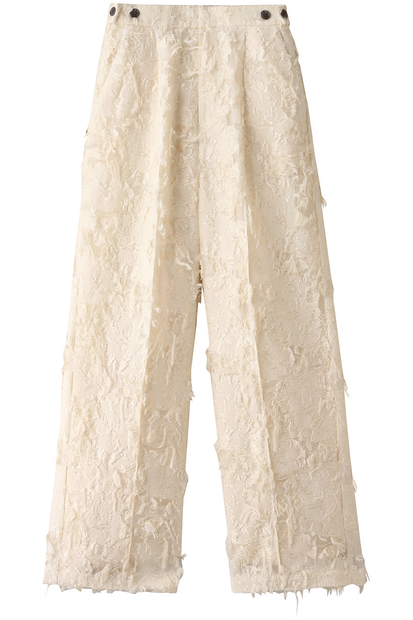 MAISON SPECIAL Cut Fringe Jacquard Pants/カットフリンジジャガードパンツ (IVR(アイボリー), 36) メゾンスペシャル ELLE SHOP MAISON SPECIAL Cut Fringe Jacquard Pants/カットフリンジジャガードパンツ (IVR(アイボリー), 36) メゾンスペシャル ELLE SHOP