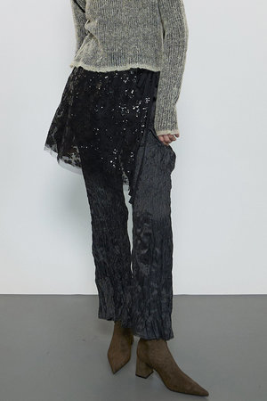 メゾンスペシャル/MAISON SPECIALのTwist Pleats Easy Flare Pants/ツイストプリーツイージーフレアパンツ(110600/110601)