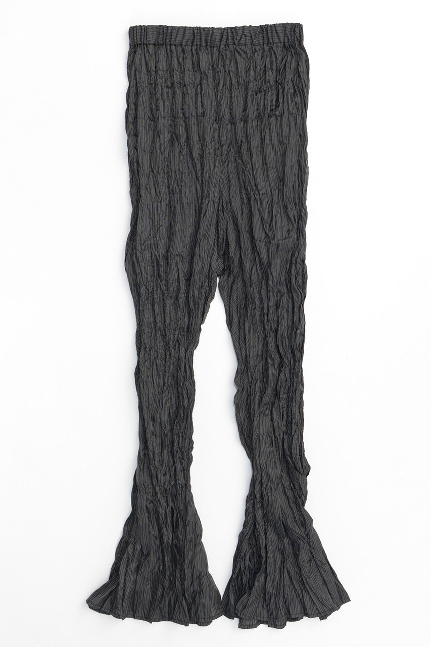 メゾンスペシャル/MAISON SPECIALのTwist Pleats Easy Flare Pants/ツイストプリーツイージーフレアパンツ(BLK(ブラック)/21242465703)