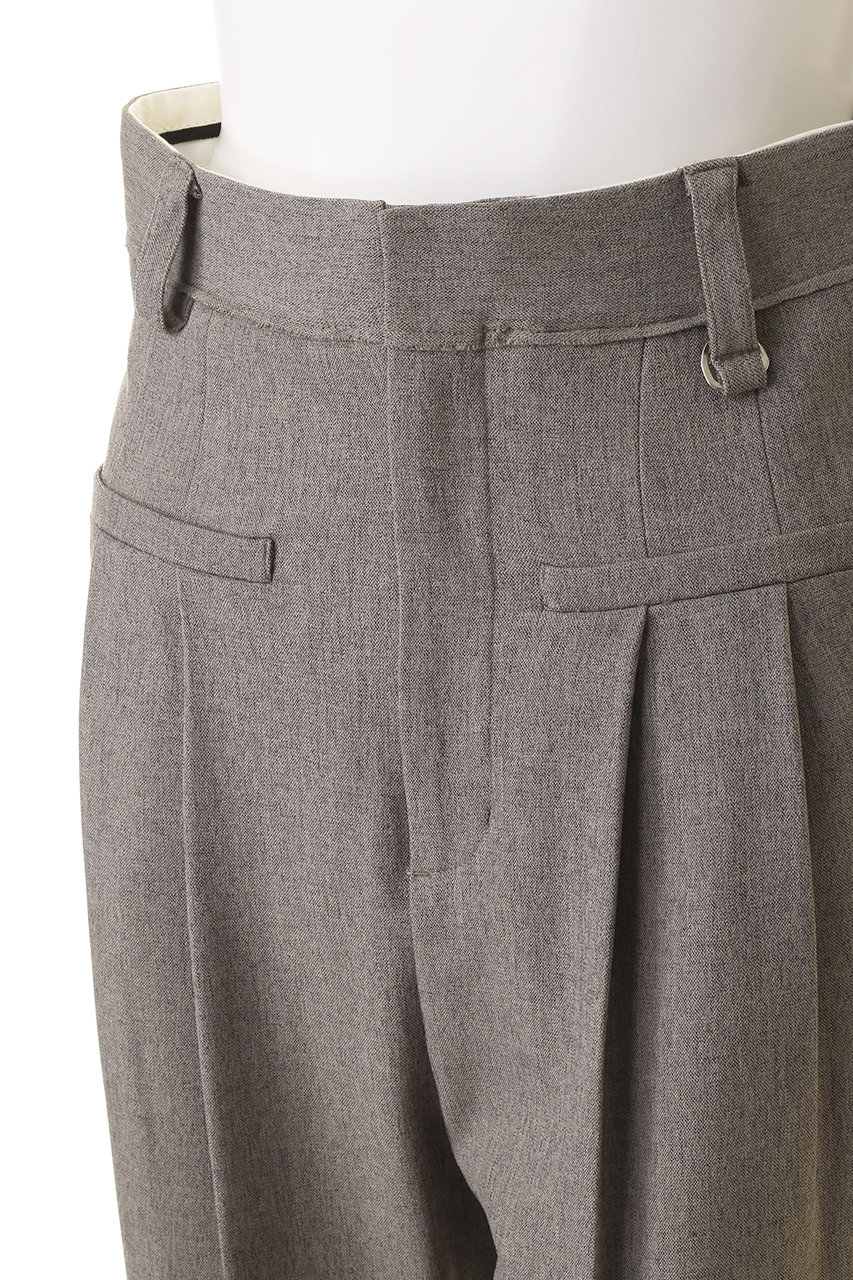MAISON SPECIAL グレー スラックス02 メゾンスペシャル MAISON SPECIAL スラックス 「UNISEX」OUTLAST One-Tuck Tapered