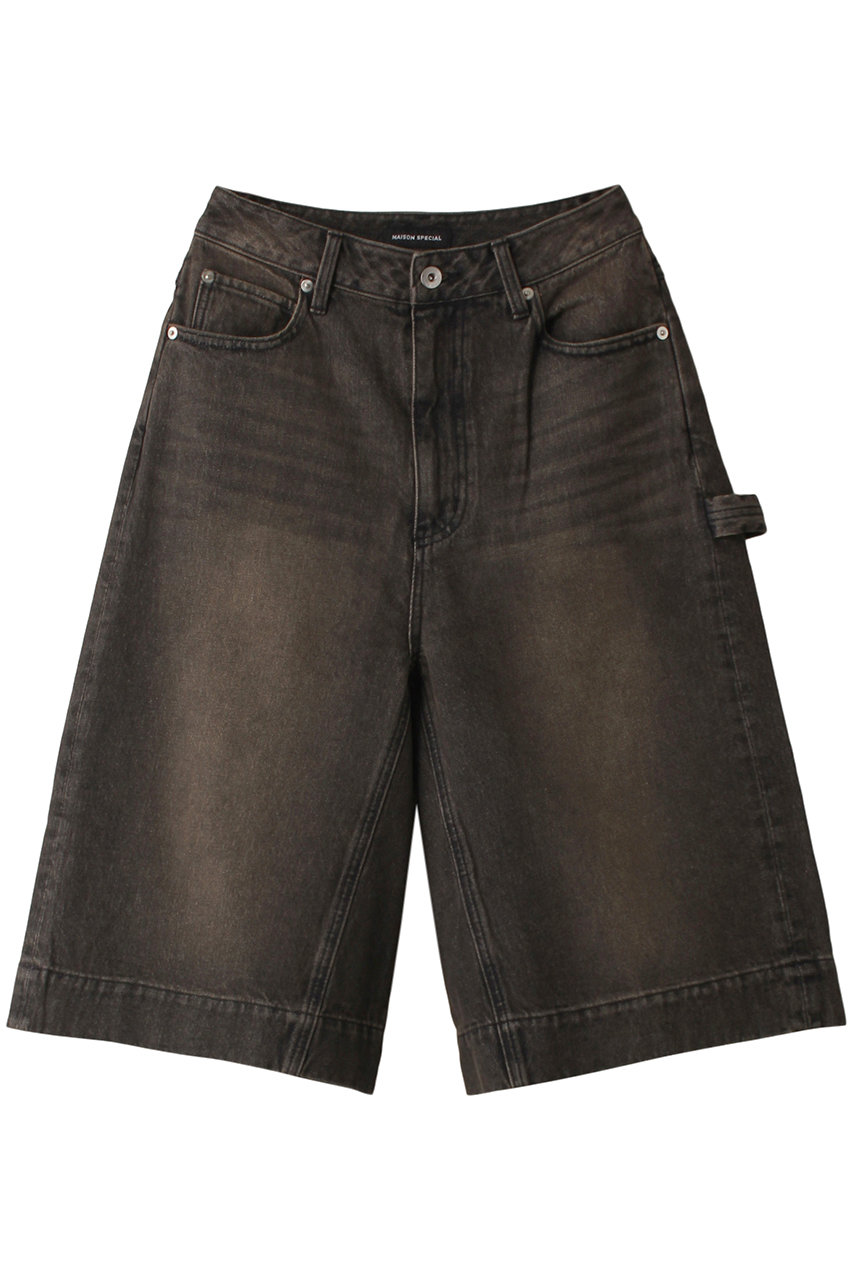 メゾンスペシャル/MAISON SPECIALのDenim Shorts/デニムハーフパンツ(BLK(ブラック)/21242465803)