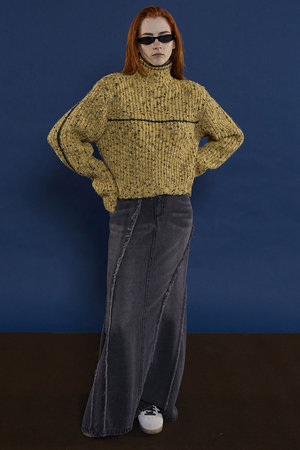 メゾンスペシャル/MAISON SPECIALのCellulose Denim Maxi Skirt/セルロースデニムマキシスカート(110700/110703)